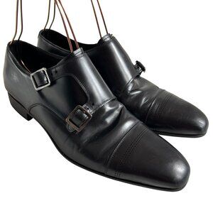 Ferragamo double monk strap shoes